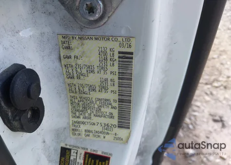 2016 Nissan Frontier S из США, поврежденный, VIN 1N6BD0CT5GN753620